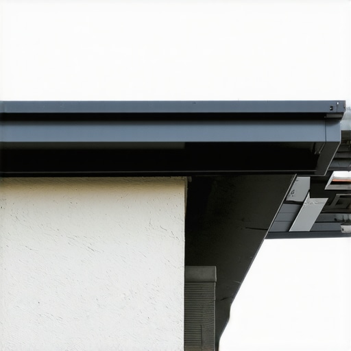 Seamless gutter with leaf guard and large downspouts on residential home