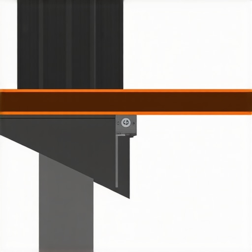 Modern gutter system made of advanced composite materials in stormy weather