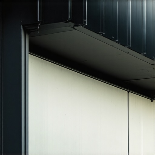 Smart gutter system with sensors and advanced materials in a contemporary building