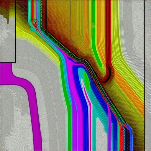 Digital illustration of a smart drainage system adapting to weather conditions