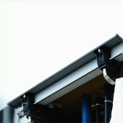 Smart gutter system with sensors during storm