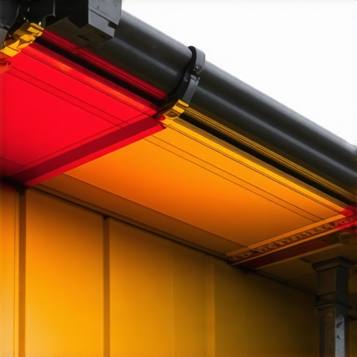 Infrared Thermography for Gutter Inspection Infrared image revealing hidden gutter system damage