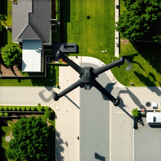 Drone inspecting gutter system with IoT sensors for early leak detection