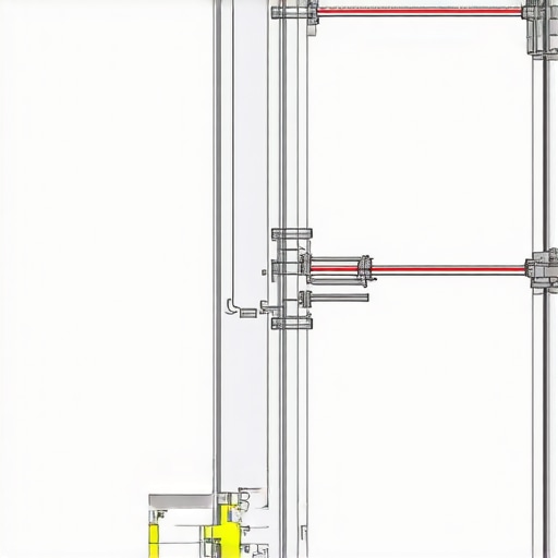 High-tech gutter system integrated with IoT sensors for monitoring water flow and predictive maintenance