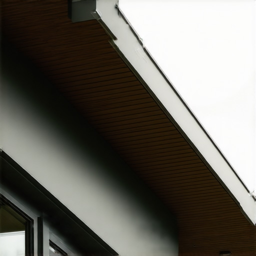 Seamless aluminum gutters with self-cleaning surface and debris filters on a modern house.