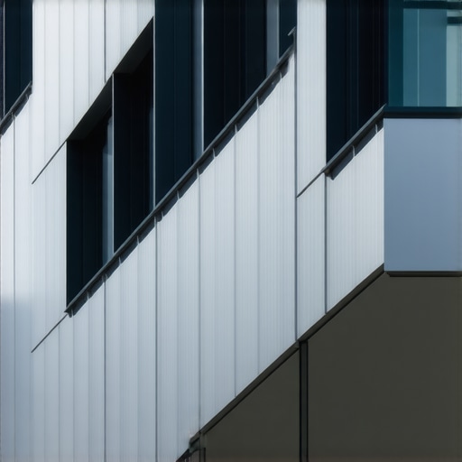 Seamless custom gutter system designed for complex building architecture, highlighting precision fabrication and advanced materials.