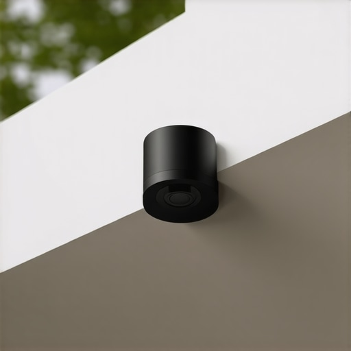 Smart Gutter Monitoring System Illustration of smart sensors installed on gutters with data analytics interface