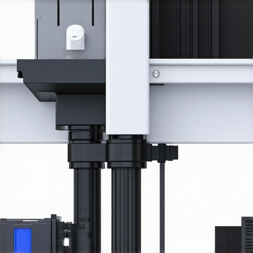 Modern gutter system with sensors and automation components for optimal water management.