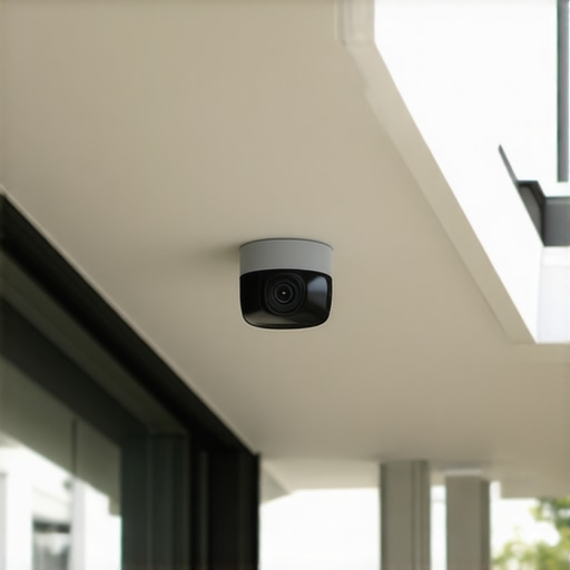 Close-up of gutter sensors monitoring water flow