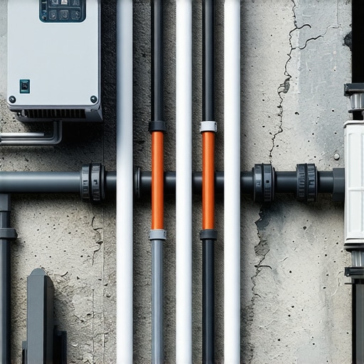 High-tech drainage pipes with IoT sensors for water flow monitoring
