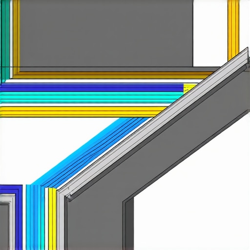 Advanced Gutter System with CFD Analysis Illustration of gutter system performance under simulated rainfall using CFD