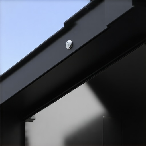 Gutter system equipped with sensors for proactive rainwater management.