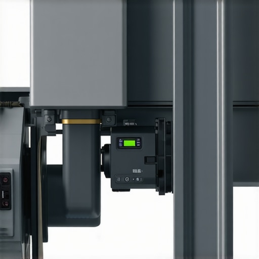 An advanced gutter system equipped with sensors and remote control features, illustrating intelligent water management technology.