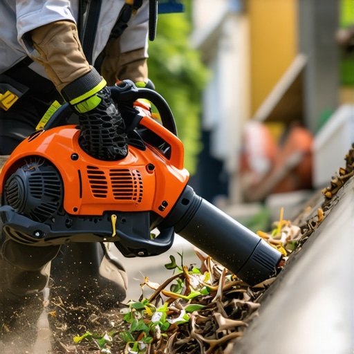 The Right Way to Use a Leaf Blower for Gutter Cleaning Without Making a Mess