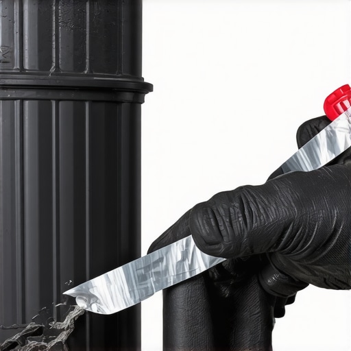 How to Repair Cracks in Plastic Corrugated Downspouts with Waterproof Tape